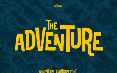 Adventure Cartoon – A fonte perfeita para designs divertidos e divertidos