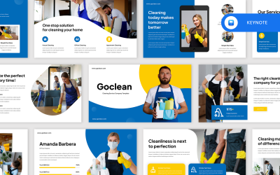 Goclean - Keynote-Vorlage für Reinigungsdienste