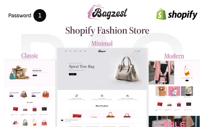 Bagzest : thème Shopify pour sacs à main et vêtements de mode tendance pour votre boutique en ligne