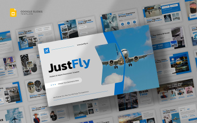 Justfly – Шаблон Google Slides Airline Aviation