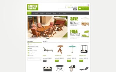 Garden Furniture ZenCart Template