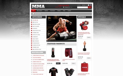 Martial Arts Store ZenCart Template