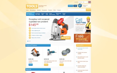 Tools Store ZenCart-sjabloon