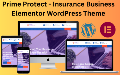 主要保护-保险业务元素WordPress主题