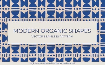 Modern Organic Shapes Seamless Pattern