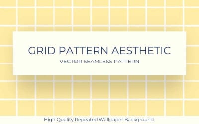 Yellow Aesthetic Grid Pattern