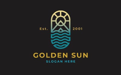 Golden Sun Travel Professional Logo