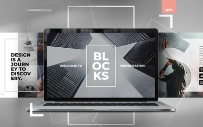 Blokken PowerPoint-presentatiesjabloon