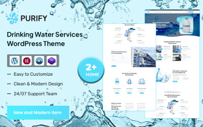 Purify – Ivóvíz és szállítási szolgáltatások WordPress téma