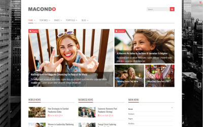 Macondo Joomla Nachrichtenportal und Magazinvorlage