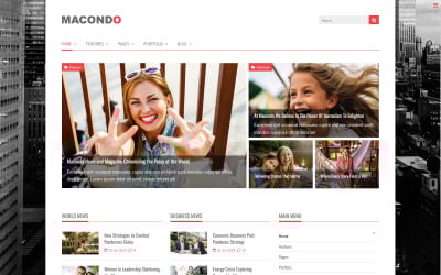 Macondo Joomla News Portal and Magazine Template
