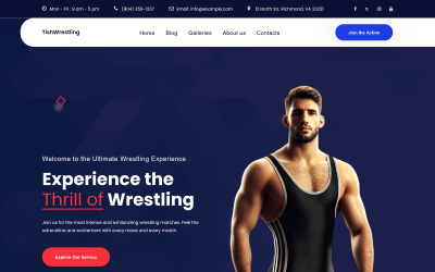 TishWrestling - Tema WordPress de luta livre