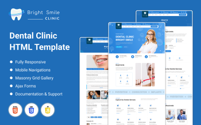 BrightSmile - Diş Kliniği HTML Şablonu