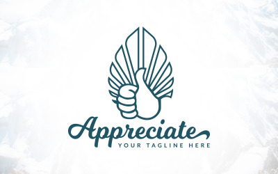 Kreatives „Gefällt mir“- und „Schätzen“-Logodesign