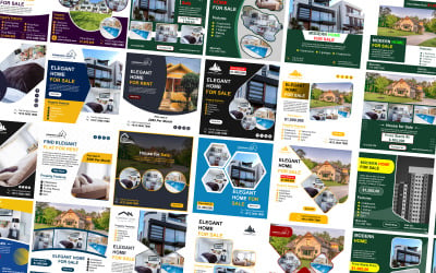 50 Premium Property &amp;amp; Real Estate Social Media Post Template