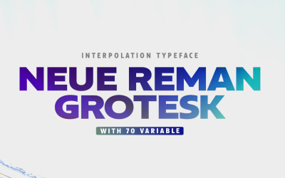 Neue Reman Grotesk serif family