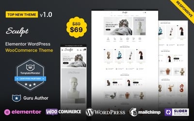 Sculpt - Tema WooCommerce per gallerie d&amp;#39;arte e musei e sculture