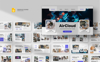 Aircloud - Modelo de Apresentações Google de Computação em Nuvem