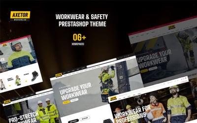 Axetor Elementor - Workwear &amp;amp; Safety Prestashop Template