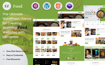 EZ Food Restaurant: Ultiem WordPress-thema voor restaurants