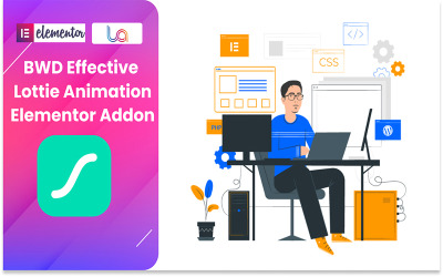 Плагін BWD Effective Lottie Animation WordPress для Elementor