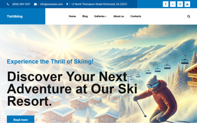 TishSkiing - WordPress-thema voor skiërs en skigebieden