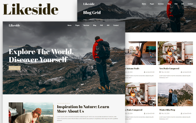 Likeside - HTML5模型徒步旅行，露营和山地俱乐部