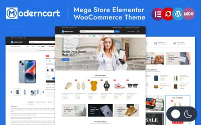 ModernCart - Tema adaptable para Mega Store Elementor WooCommerce