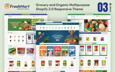 FreshMart - Organic Food, Fruit &amp;amp; Vegetables Store Multipurpose Shopify 2.0 Responsive Theme