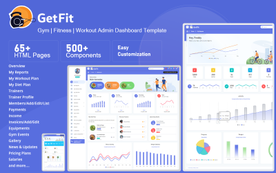 GetFit – шаблон адміністратора тренажерного залу