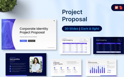 Plantilla de PowerPoint de propuesta de proyecto corporativo