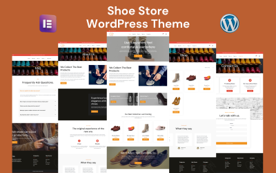 Tema WordPress Elementor WooCommerce del negozio di scarpe