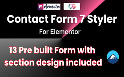 Formulaire de contact 7 Plugin WordPress Styler pour Elementor