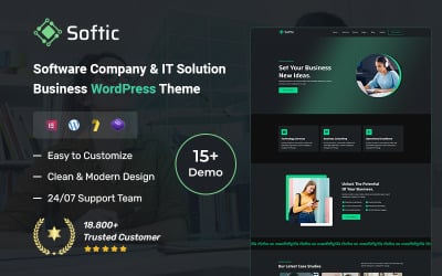 Softic - Software Company &amp;amp; IT Solution Business WordPress Theme