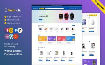 Technolic – Electronics, Gadgets and Technology Víceúčelové téma WooCommerce Elementor