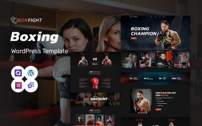 Boxfight - Boxningsklubb och Bodybuilding WordPress Elementor-tema