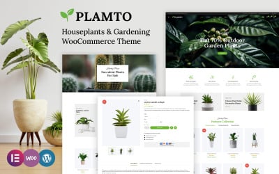 Plamto - Thème WooCommerce Elementor pour magasin de plantes d&amp;#39;intérieur et de jardinage