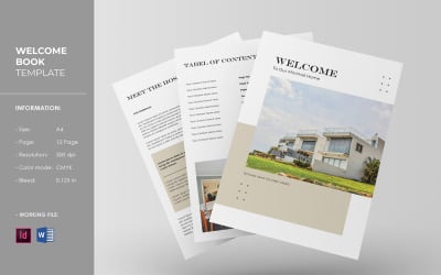 Home Rental Welcome Flyer. Indesign &amp;amp; Word