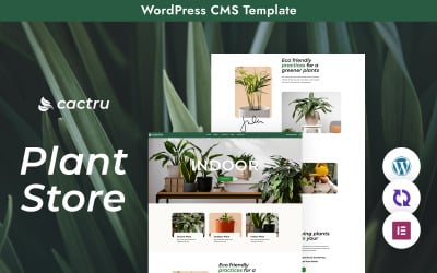 &quot;Cactrus&quot; WordPress Theme - A Unique Plant Studio Experience