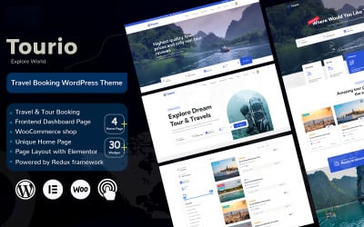 Tourio - Travel &amp;amp; Tour Booking WordPress Theme