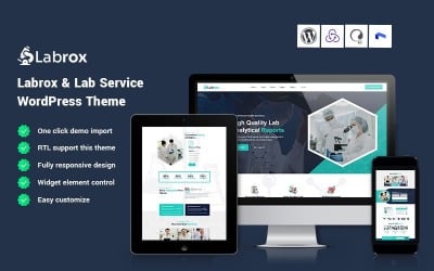 Labrox – WordPress-Theme für Labordienstleistungen