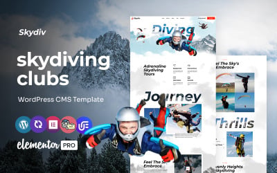 Skydiv - Sky Diving Clubs Multipurpose WordPress Elementor Theme