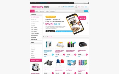 Stationery Store VirtueMart Template