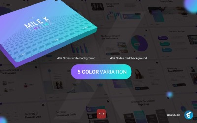 Mile X - PowerPoint-presentatie van het jaarverslag van het bedrijf