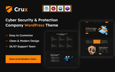 Crux – Tema de WordPress para empresa de protección y servicios de ciberseguridad