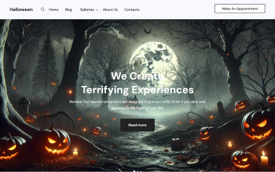 TishHalloween — тема WordPress на тему Хэллоуина