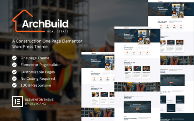 ArchBuild – Építőipari WordPress Elementor téma