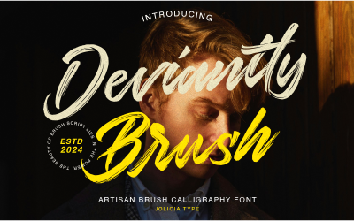 Deviantly Brush | Brush Script Font