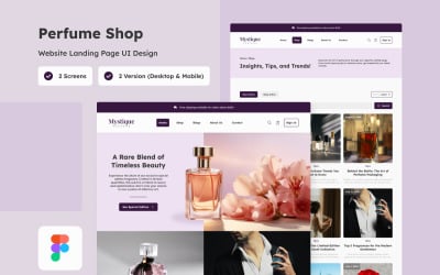 Mystique - Perfume Shop Landing Page