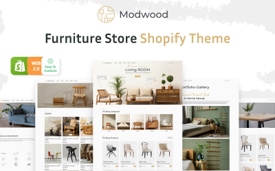 Modwood - Meubel- en woondecoratiewinkel Shopify-thema